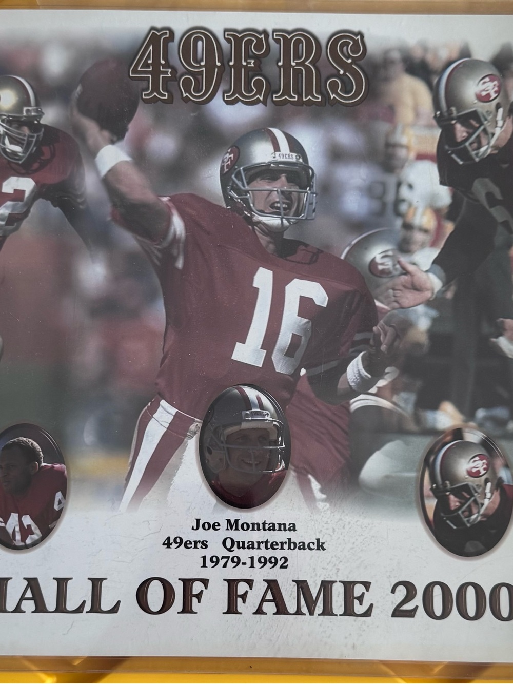 Officially Licensed 2000 SF 49ers Hall of Fame Print